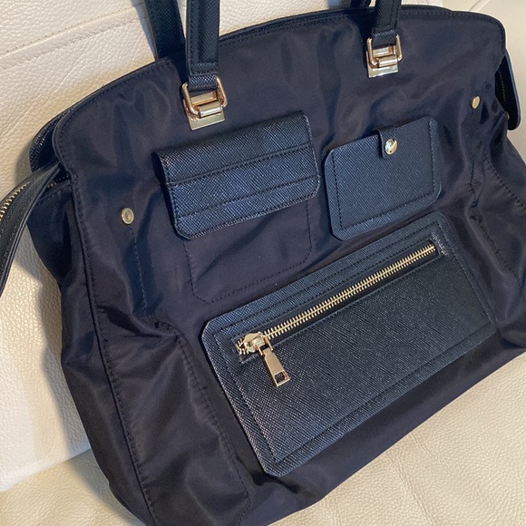 Miztique Nylon Elegant Black Tote computer Travel Bag - Picture 2 of 15